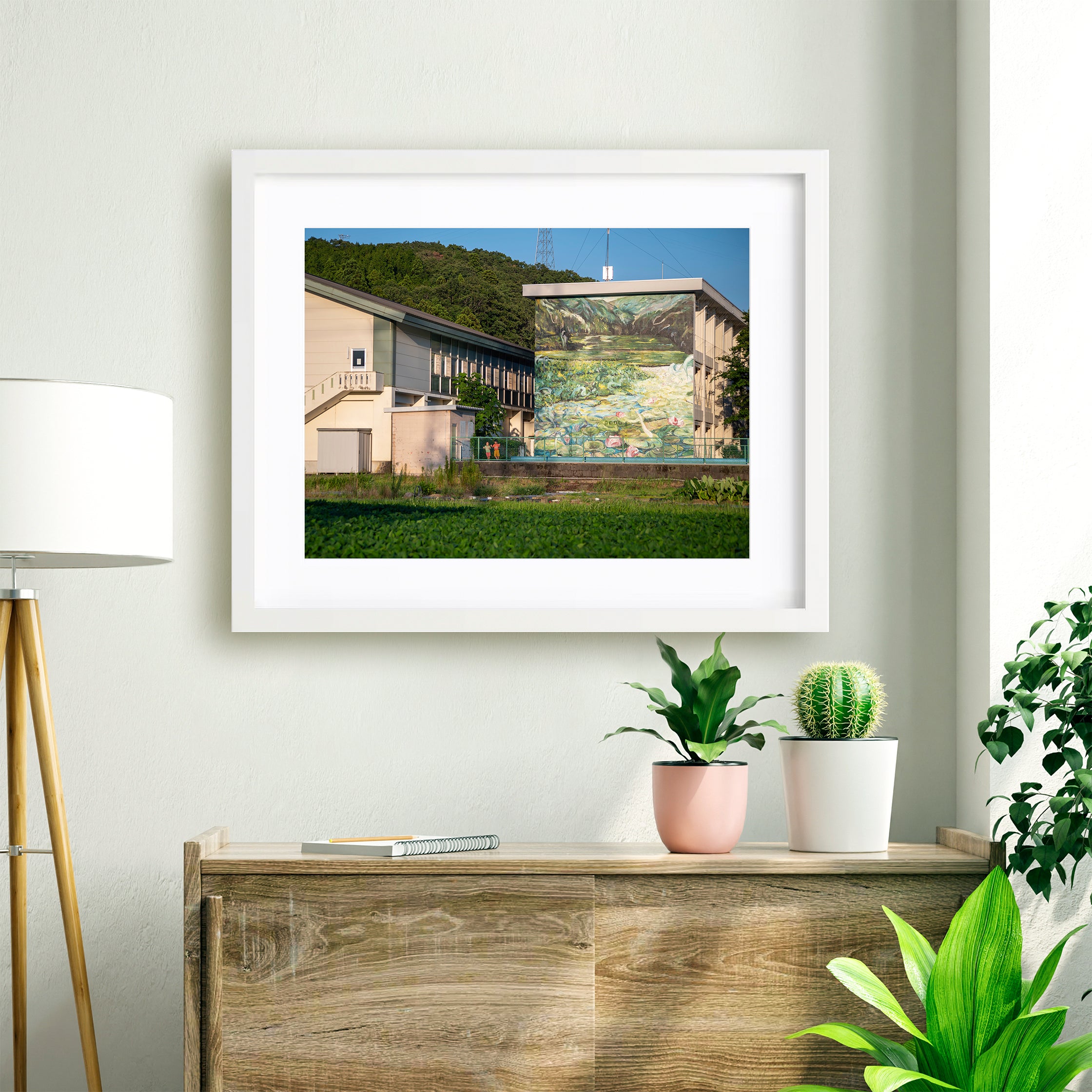 【地上絵 One day in lotus valley】プリント作品