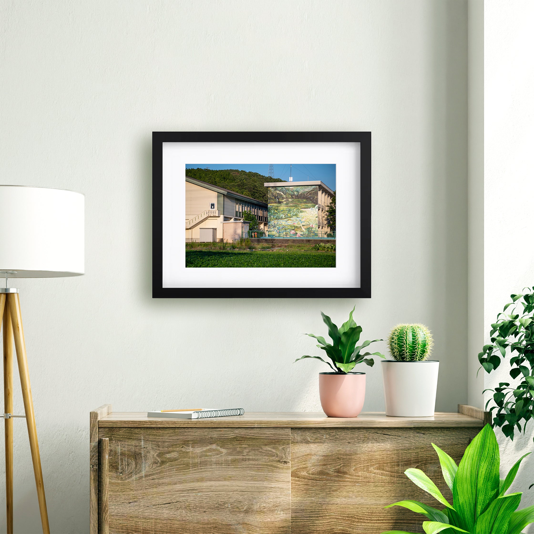 【地上絵 One day in lotus valley】プリント作品