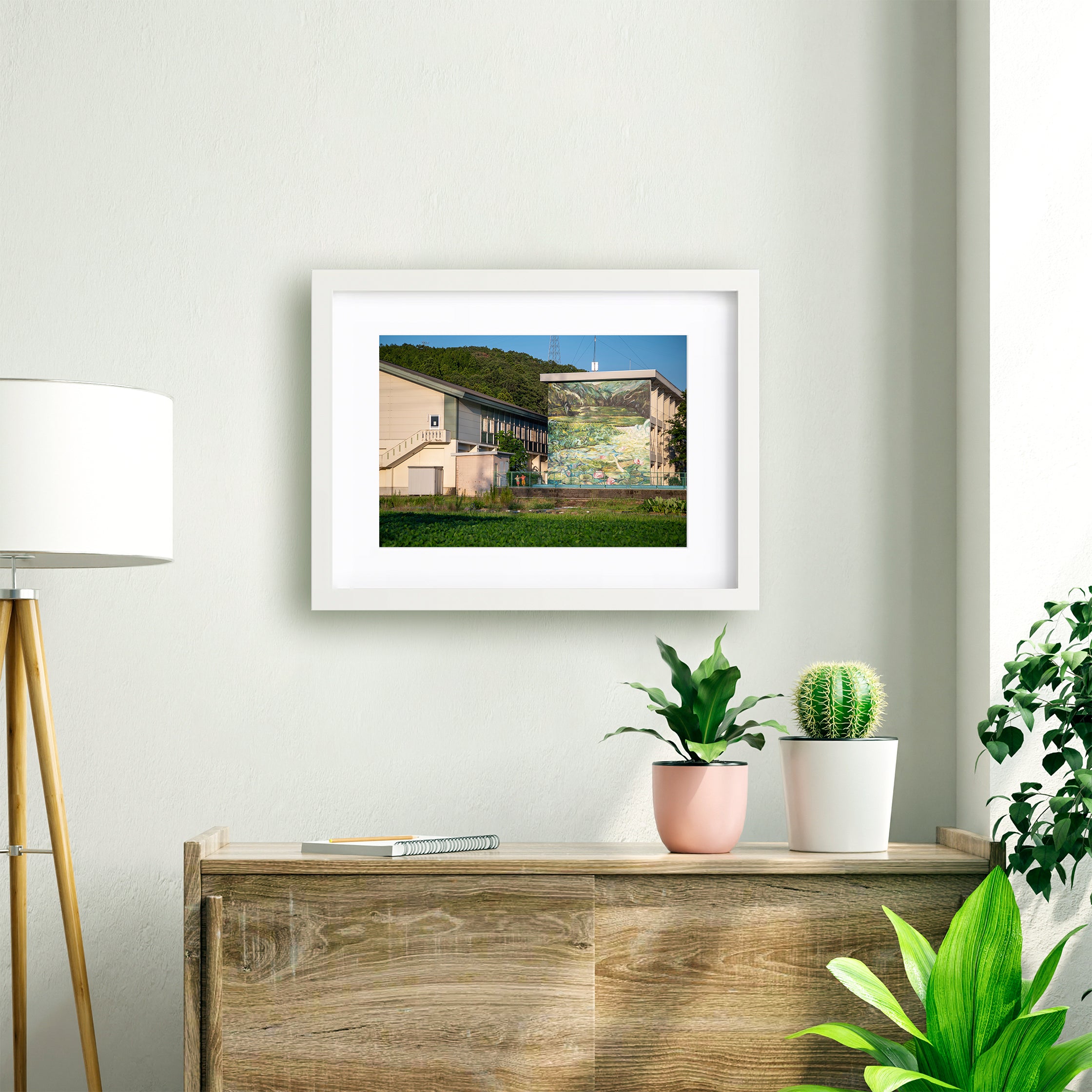 【地上絵 One day in lotus valley】プリント作品