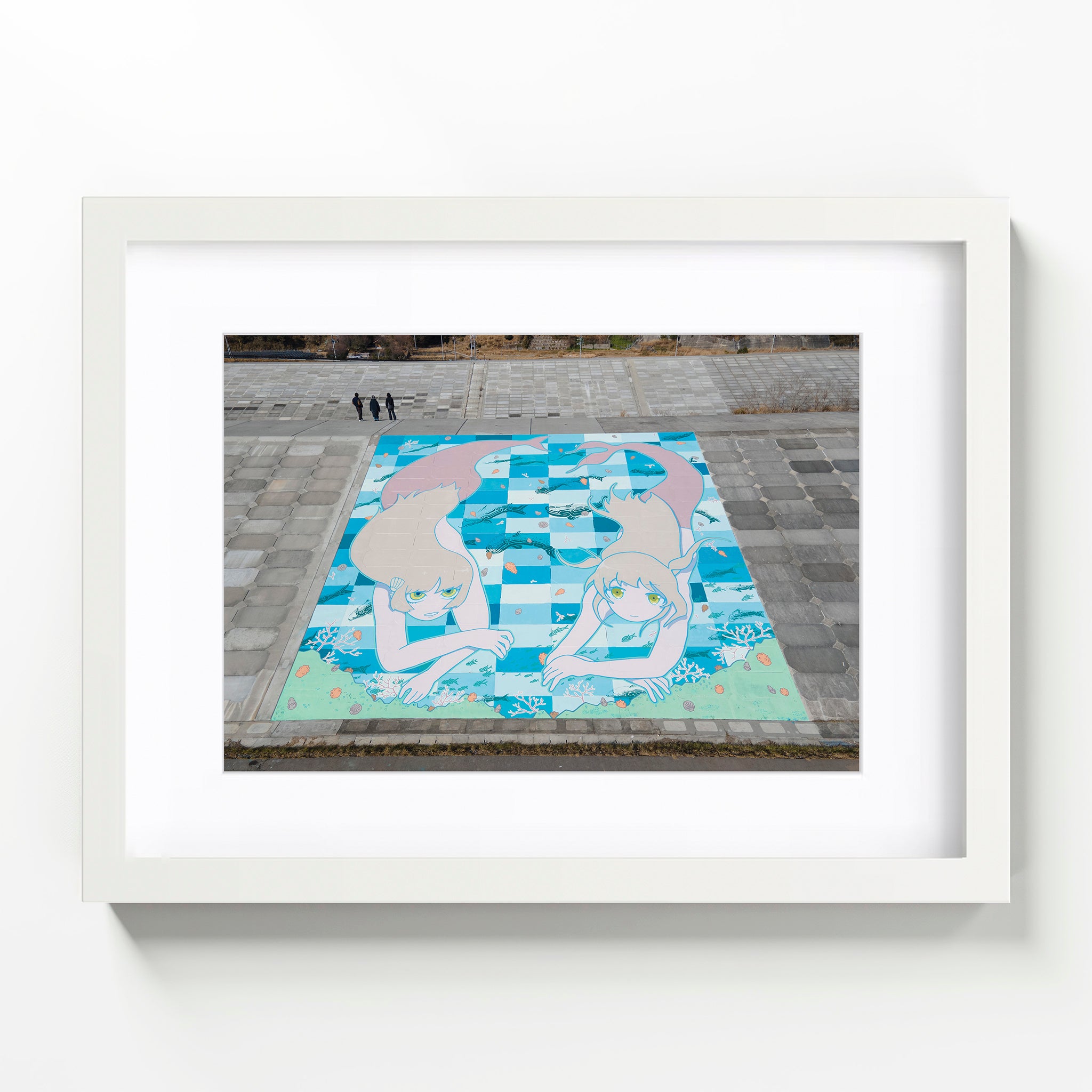 【壁画 I SAW A MERMAID】プリント作品