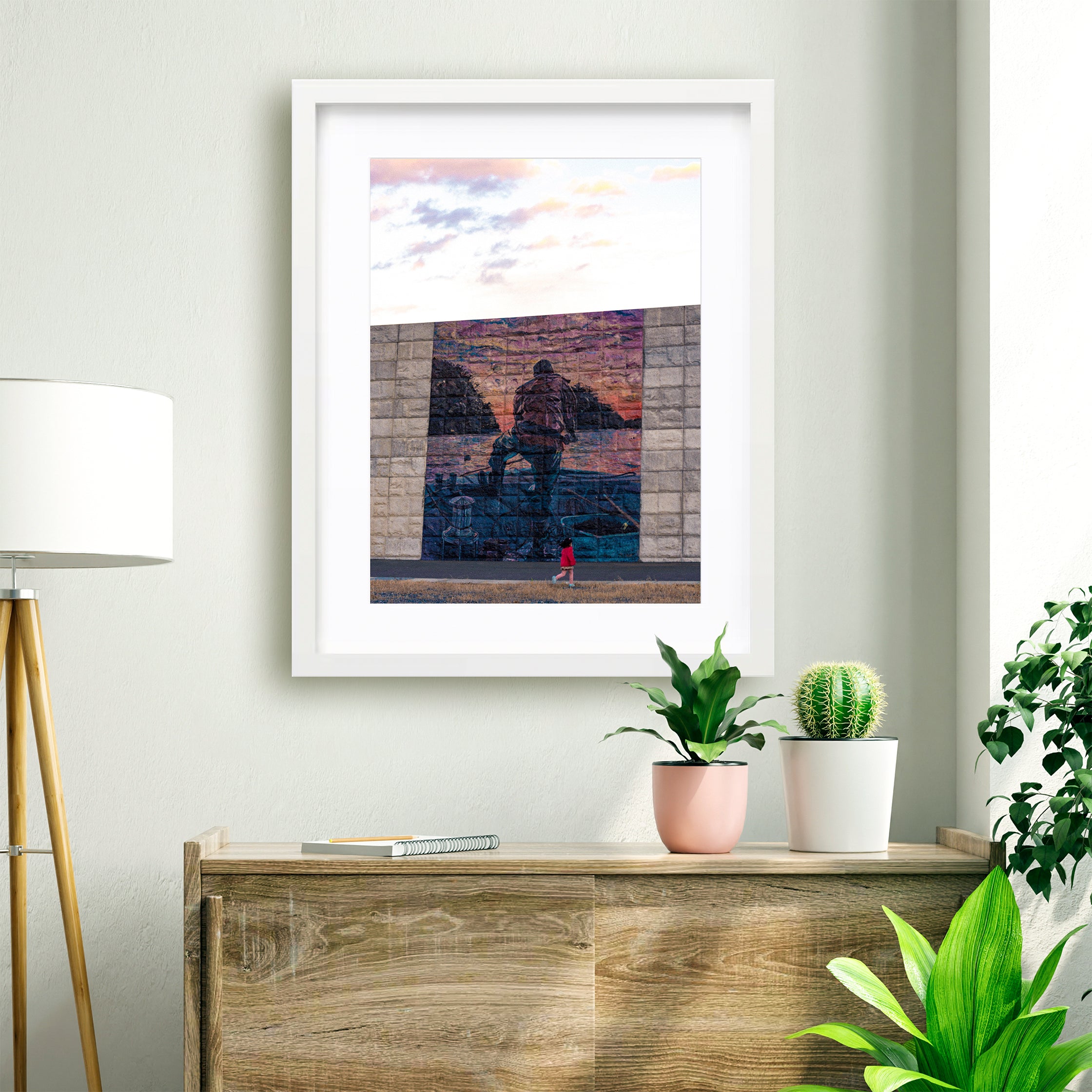 【壁画A FISHERMAN】プリント作品