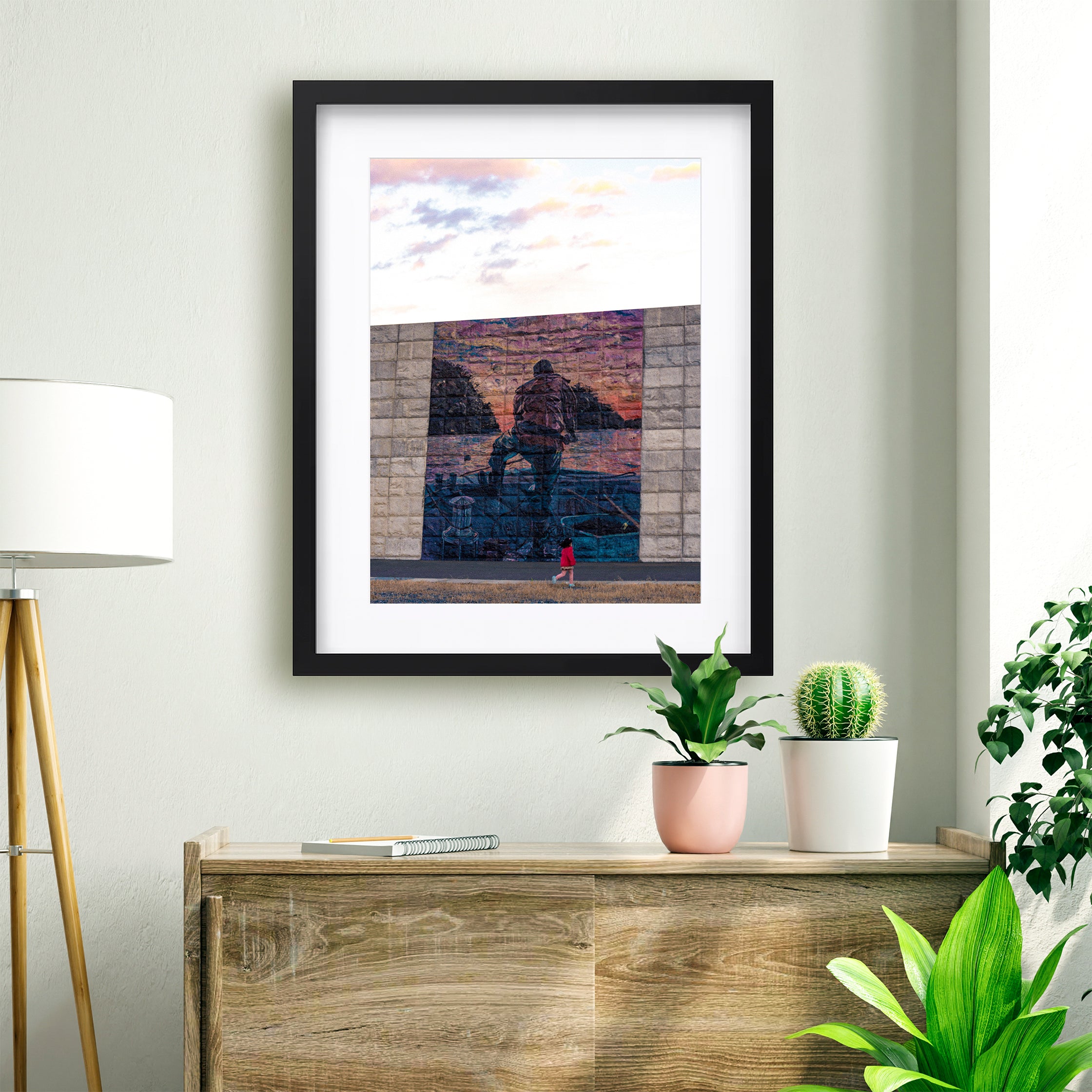 【壁画A FISHERMAN】プリント作品