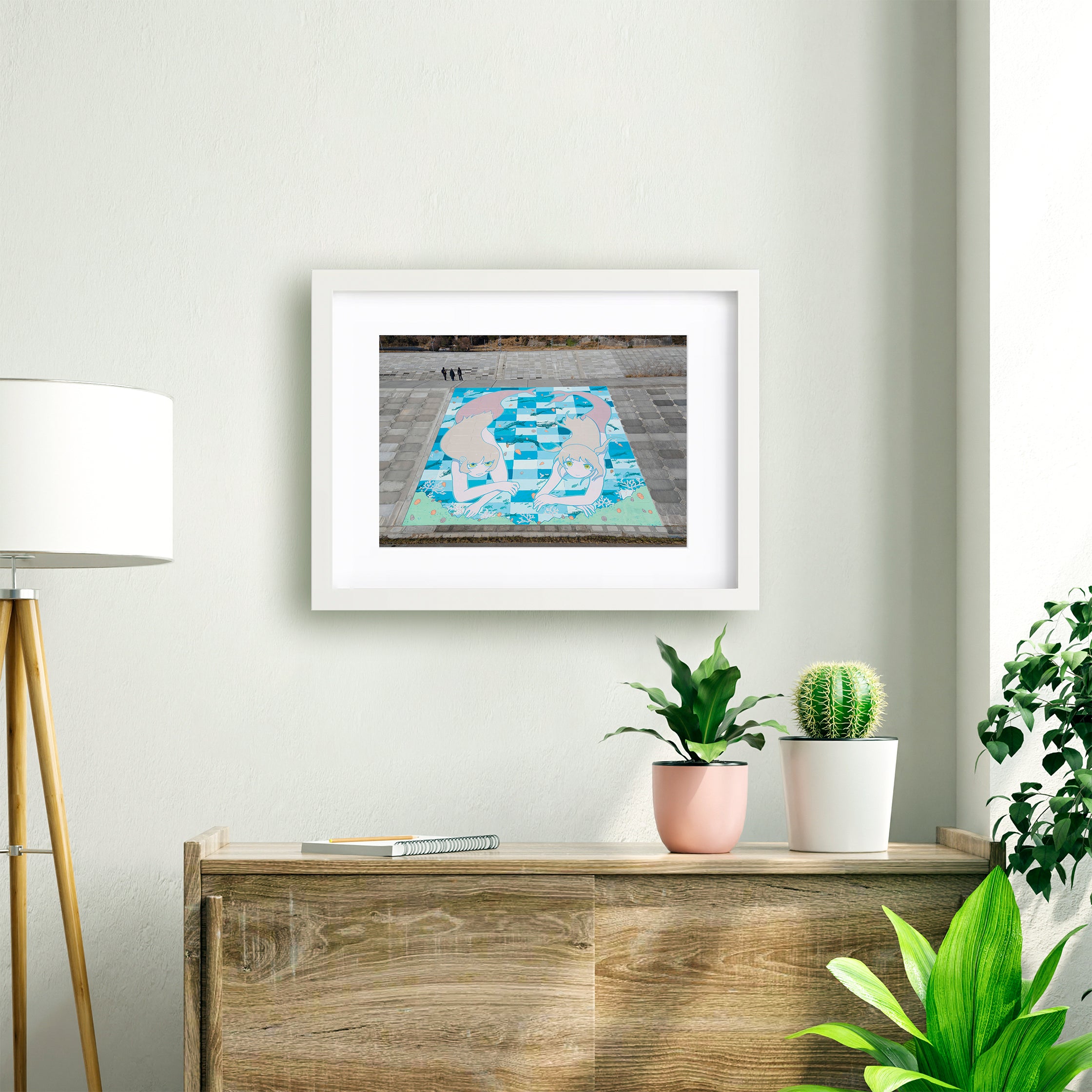 【壁画 I SAW A MERMAID】プリント作品