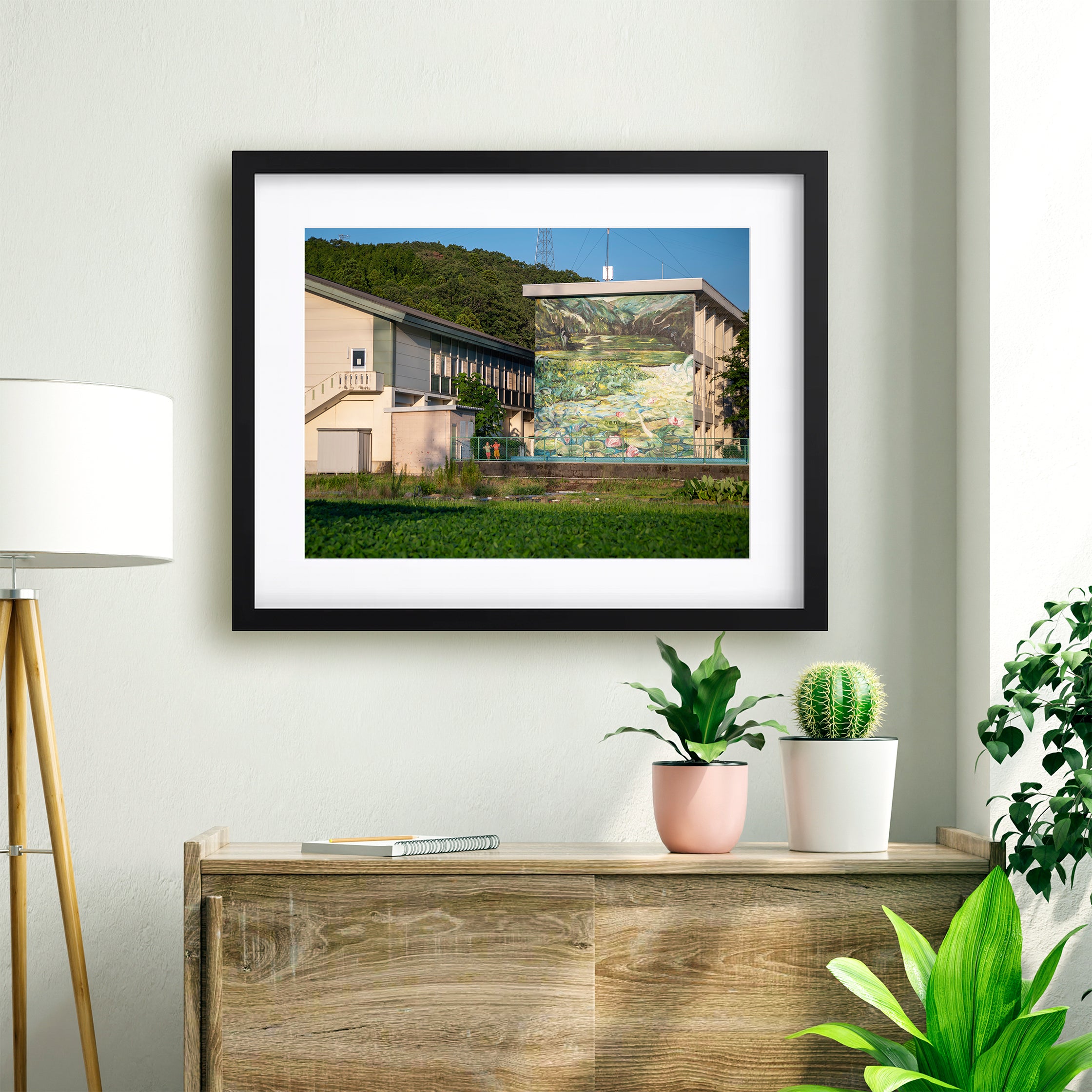 【地上絵 One day in lotus valley】プリント作品