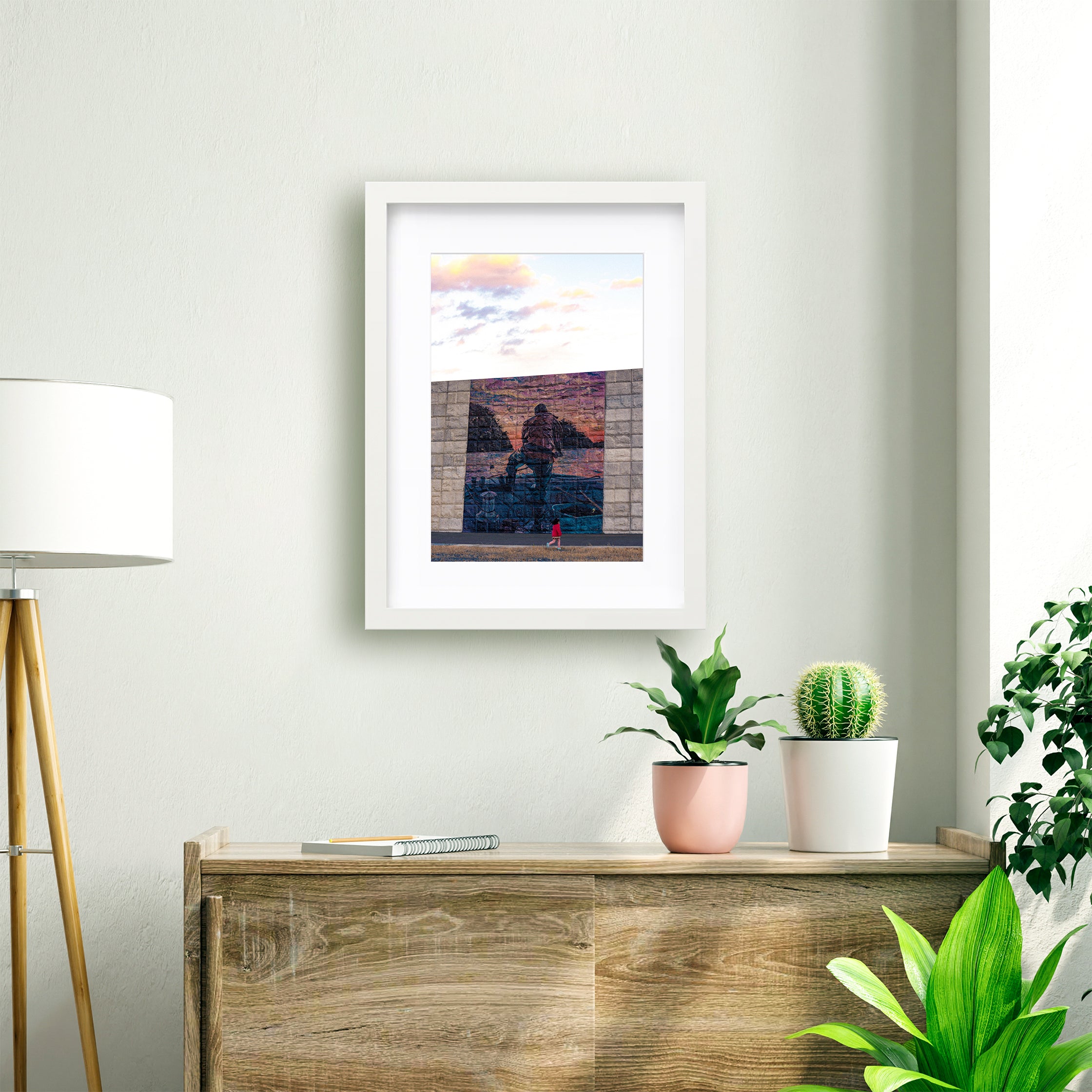 【壁画A FISHERMAN】プリント作品