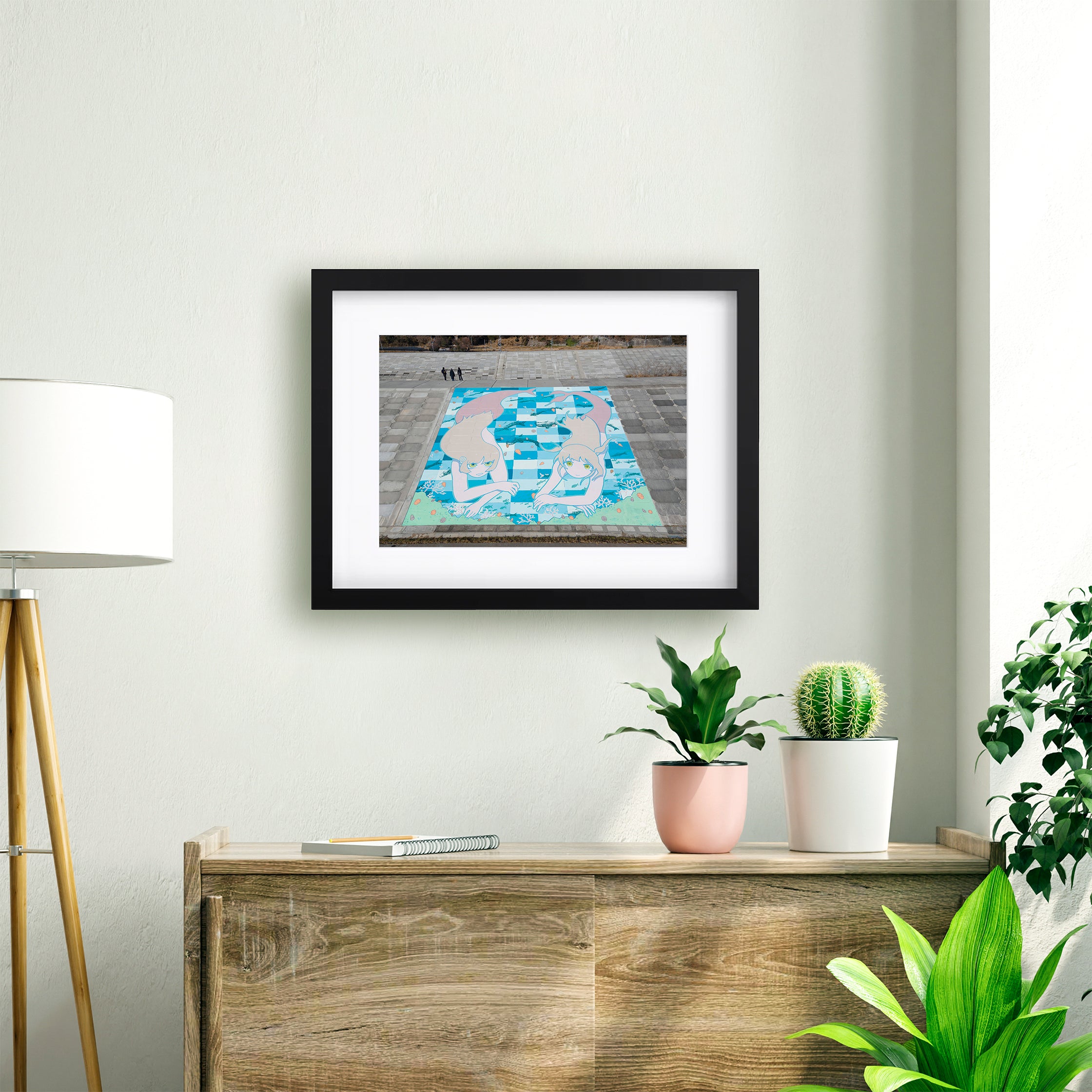 【壁画 I SAW A MERMAID】プリント作品